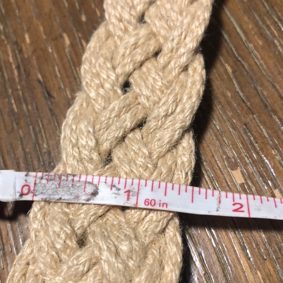 Vintage 80s Art to Wear Braided Rope Belt